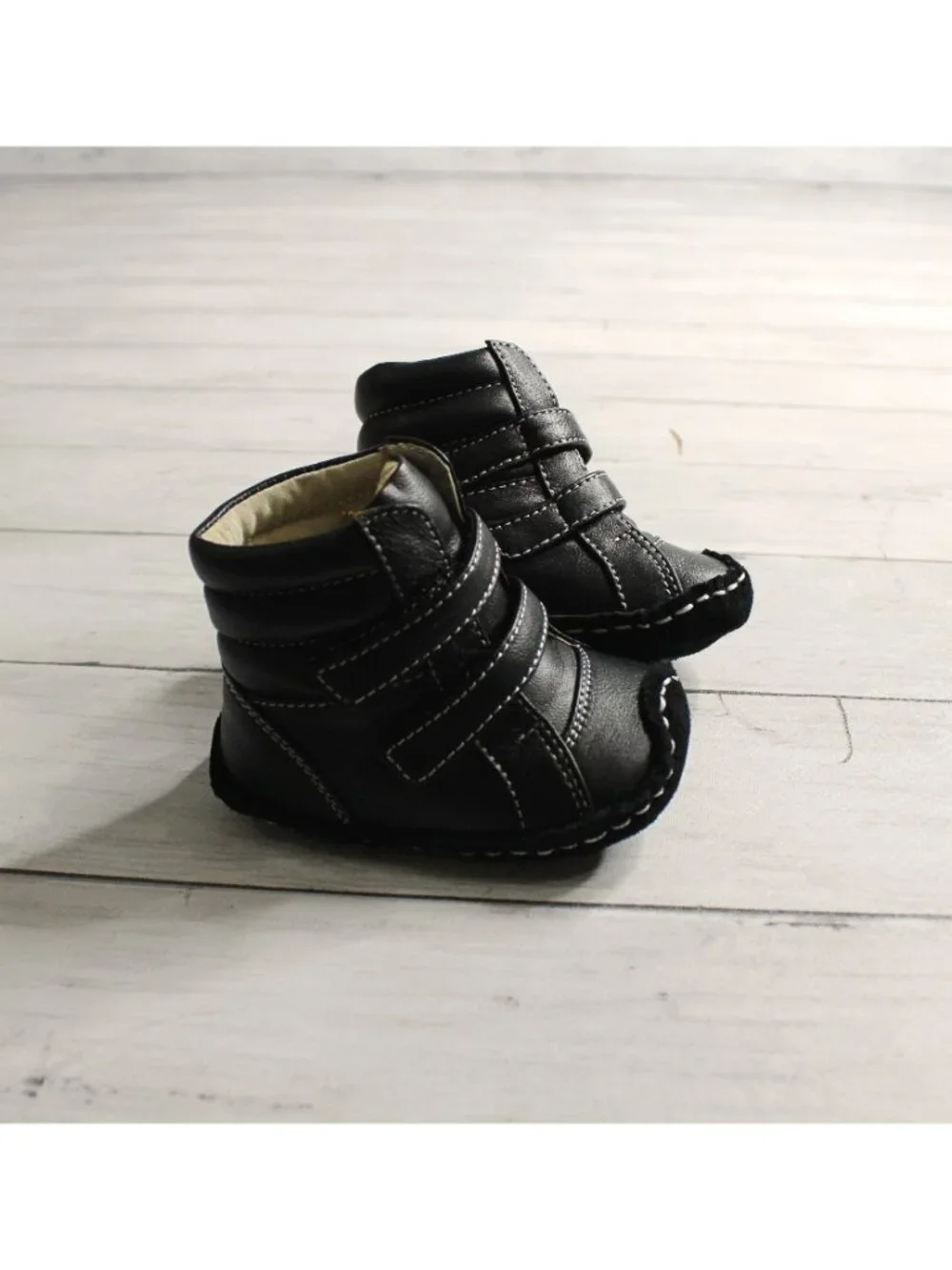 See Kai Run Baby Boy's Leather Boots Size 0-6 Months Black